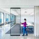 Gensler Architects Office, Oakland, CA | Sliding Stacking Wall W/90 Degree Corner Turn