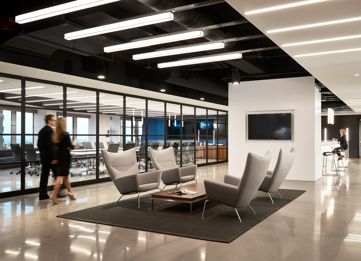 Akin Gump Office | Architect: Gensler | Swing Doors, Fixed Panels, Operable Walls | Reconfigurable Open Space Closed with Sliding Partitions