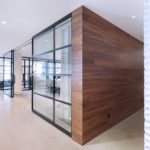 Space Reconfiguration using sliding stacking walls, swing doors, fixed panels | Acxiom Corporate Headquarters | Wide Opening Without Tracks on the Floor | Architect: Amy Lopez-Cepero Architects