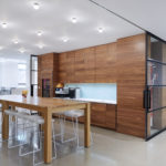 Space Reconfiguration using sliding stacking walls, swing doors, fixed panels | Acxiom Corporate Headquarters | Wide Opening Without Tracks on the Floor | Architect: Amy Lopez-Cepero Architects