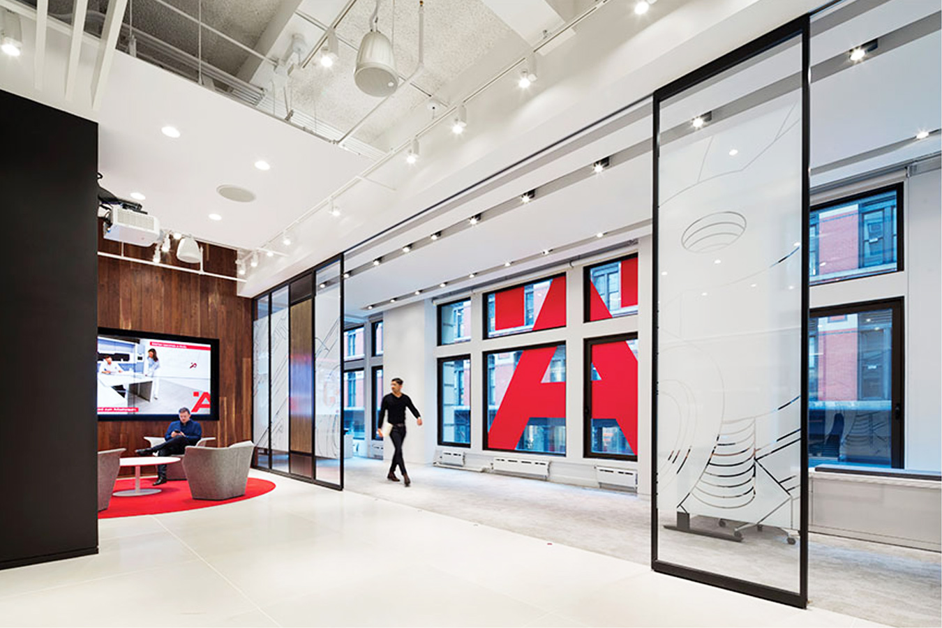 Project: Hafele Showroom - Sliding wall system for architectural design of interior space configuration