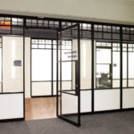 32BJ Service Employees International Union | New York City | Architect: Gerner Kronick + Valcarcel | Swing Doors, Fixed Panels