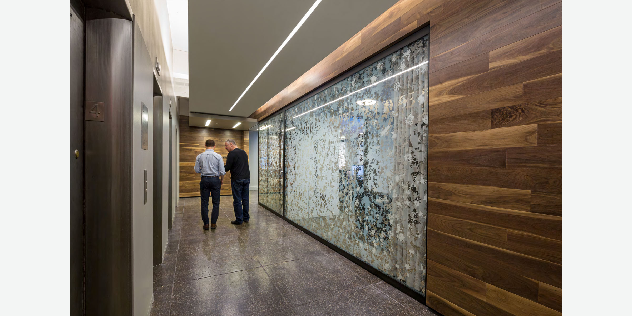 Perkins + Will, NYC | Space configuration flexibility | 63 Linear Feet, Sliding doors + Fixed Panels + Swing Door